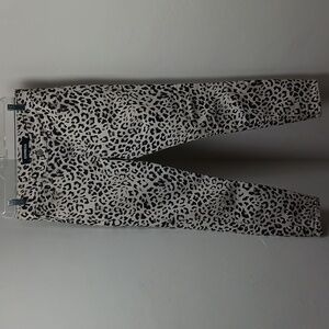 Express Pants black and white leopard print skinny Jeans Stretch Size 4R